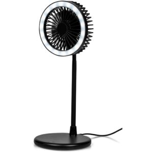 Alternative view of Altitude Light Breeze LED Ring Light Desk Fan