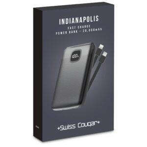 Alternative view of Swiss Cougar Indianapolis Fast Charge 22.5W Power Bank -20,000mAh
