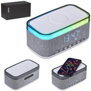 Alternative view of Serendipio Cumberland 10W Bluetooth Speaker Wireless Charger & Clock