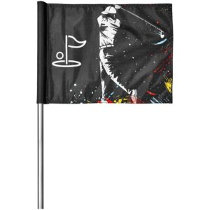 Alternative view of Hoppla Tournament Golf Flag