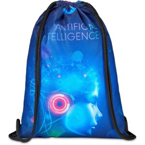 Alternative view of Pre-Printed Sample Hoppla Bellville Recycled PET Drawstring Bag