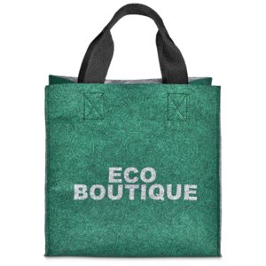 Alternative view of Pre-Printed Sample Hoppla Loopa Recycled PET Felt Tote Bag