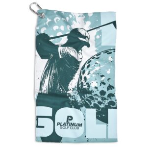 Alternative view of Pre-Printed Sample Hoppla Clubhouse Golf Towel - Single Sided  Branding
