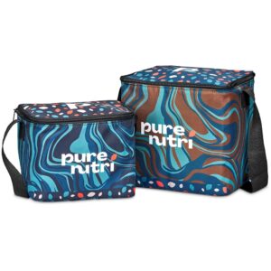Alternative view of Pre-Printed Sample Hoppla Sea Port 6 Can Cooler
