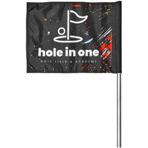 Alternative view of Pre-Printed Sample Hoppla Tournament Golf Flag
