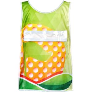 Alternative view of Pre-Production Sample Hoppla Jackal Polyester Caddy Bib with PVC Name Sleeve