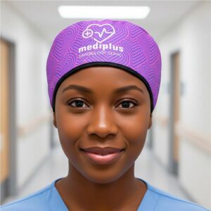 Alternative view of Pre-Production Sample Hoppla Halo Polyester Nurse Theatre Cap