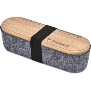 Alternative view of Okiyo Byoga Recycled PET Felt & Bamboo Stationery Case