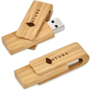 Alternative view of Okiyo Bakemono Bamboo Flash Drive - 32GB